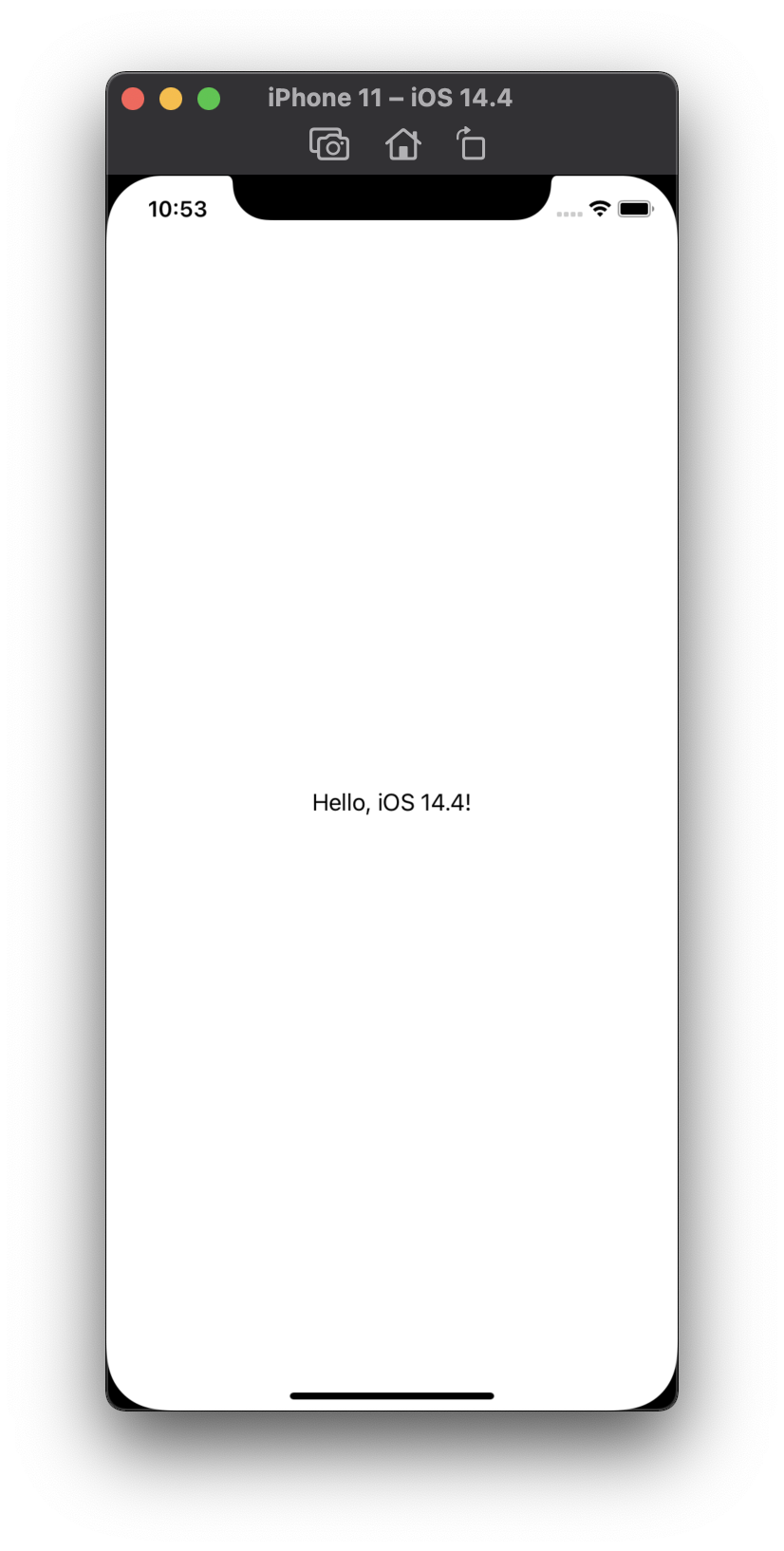 iOS ビルド成功時の画面